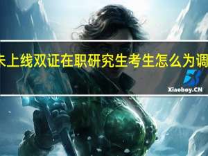 复试未上线双证在职研究生考生怎么为调剂早做准备