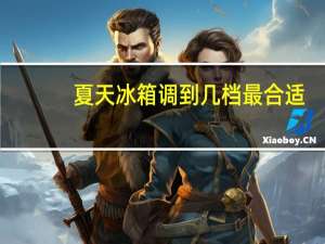 夏天冰箱调到几档最合适