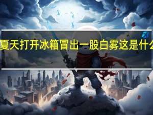 夏天打开冰箱冒出一股白雾这是什么现象（夏天打开冰箱为什么会看到一股白雾）