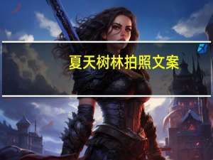 夏天树林拍照文案