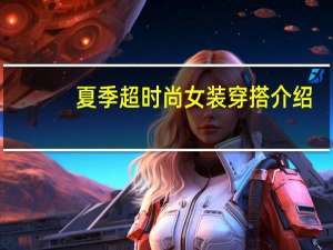 夏季超时尚女装穿搭介绍