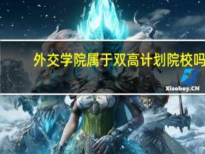 外交学院属于双高计划院校吗