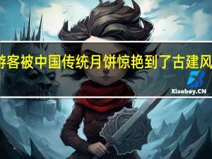 外国游客被中国传统月饼惊艳到了 古建风月饼成新宠