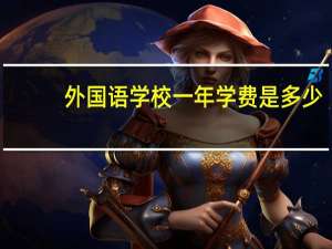 外国语学校一年学费是多少