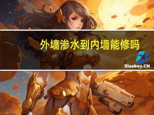 外墙渗水到内墙能修吗