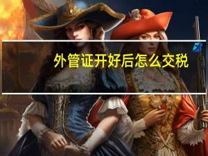外管证开好后怎么交税