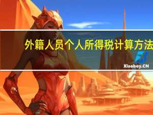 外籍人员个人所得税计算方法（外籍人员个人所得税计算方法）