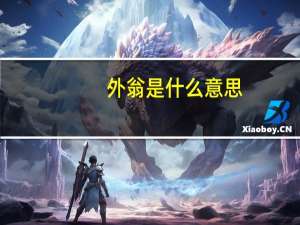 外翁是什么意思