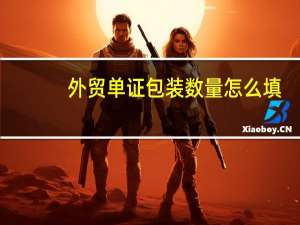 外贸单证包装数量怎么填