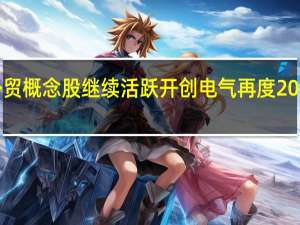 外贸概念股继续活跃开创电气再度20cm涨停