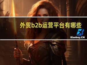 外贸b2b运营平台有哪些