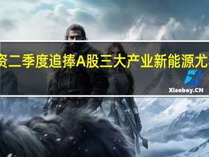 外资二季度追捧A股三大产业 新能源尤其受青睐