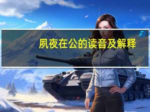 夙夜在公的读音及解释（夙夜在公的读音）
