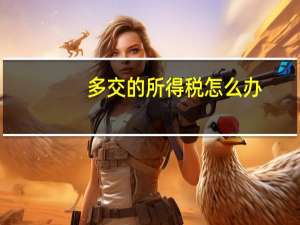 多交的所得税怎么办