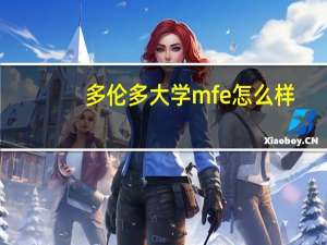 多伦多大学mfe怎么样