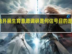 多地开展生育意愿调研是何信号目的是为了什么