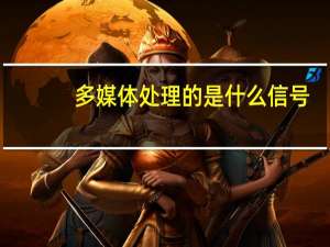 多媒体处理的是什么信号