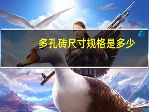 多孔砖尺寸规格是多少（多孔砖尺寸）