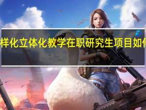 多样化立体化教学在职研究生项目如何做到吗
