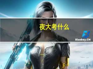 夜大考什么