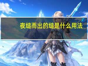 夜缒而出的缒是什么用法