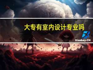 大专有室内设计专业吗