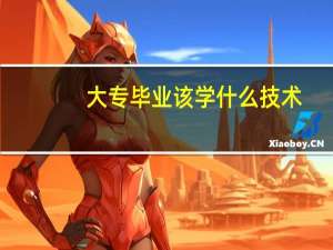 大专毕业该学什么技术
