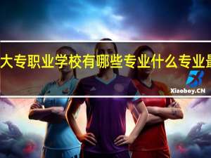 大专职业学校有哪些专业 什么专业最吃香
