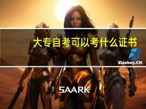 大专自考可以考什么证书