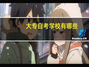 大专自考学校有哪些