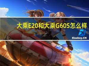 大乘E20和大乘G60S怎么样？