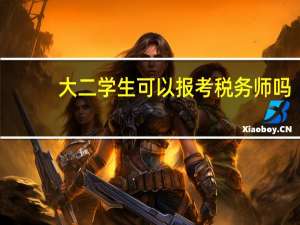 大二学生可以报考税务师吗