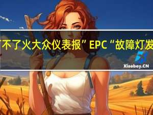 大众epc黄灯亮发动机灯亮打不了火 大众仪表报”EPC“故障灯 发动机加上不油 看胖哥怎么维修处理