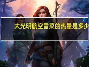 大光明 航空雪菜的热量是多少