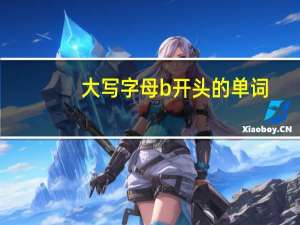 大写字母b开头的单词