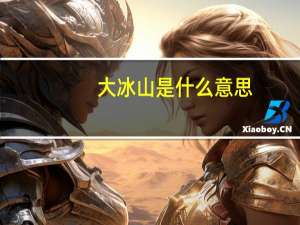 大冰山是什么意思