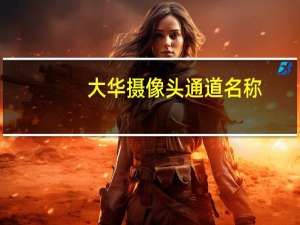 大华摄像头通道名称