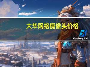 大华网络摄像头价格