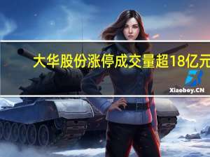 大华股份涨停 成交量超18亿元