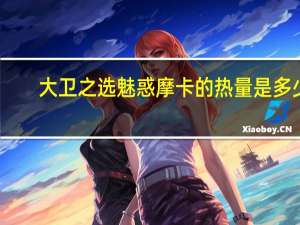大卫之选 魅惑摩卡的热量是多少