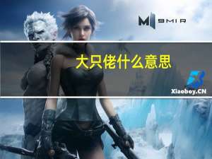 大只佬什么意思