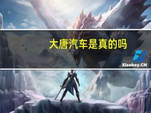 大唐汽车是真的吗