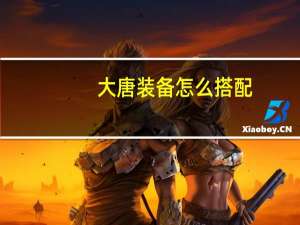 大唐装备怎么搭配
