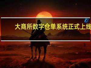 大商所数字仓单系统正式上线