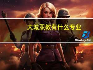 大城职教有什么专业