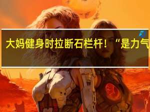 大妈健身时拉断石栏杆！“是力气太大？还是工程太渣？” 到底什么情况呢