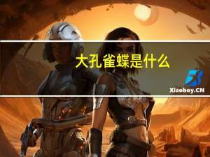 大孔雀蝶是什么