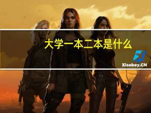大学一本二本是什么