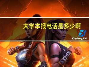 大学举报电话是多少啊