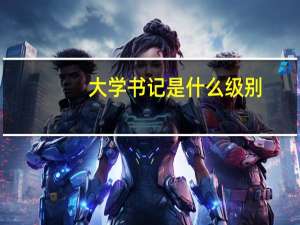 大学书记是什么级别